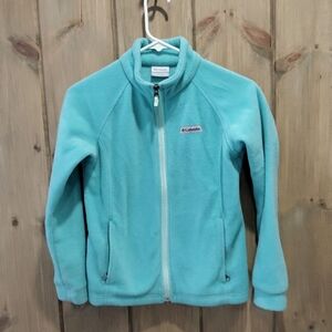 Columbia Kids Medium blue full zip jacket.